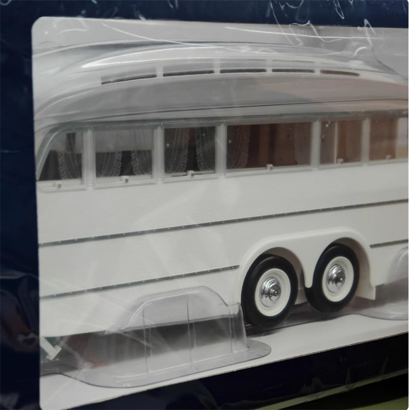NOREV Peugeot 404 1965 brown Car with White camping trailer 1:18 Car Pre-built Model view7