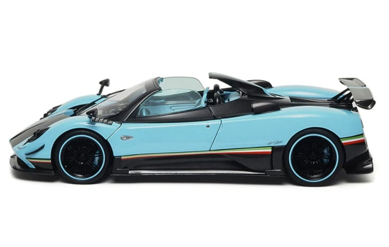 1:18 Pagani Zonda Uno Almost Real convertible version T Blue Diecast Model view6