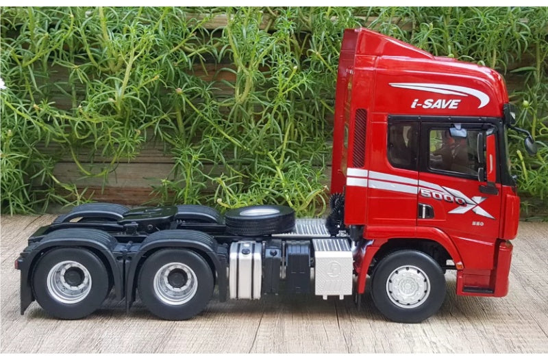 SHACMAN Delong X5000 Tractor Red I-SAVE 1:24 Truck Pre-built Airliner Model Display view3
