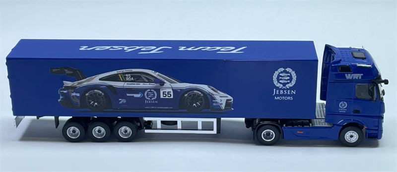 1:64 Mercedes-Benz CUP#55 Blue MODERNART DIECAST Trailer & Tractor Model