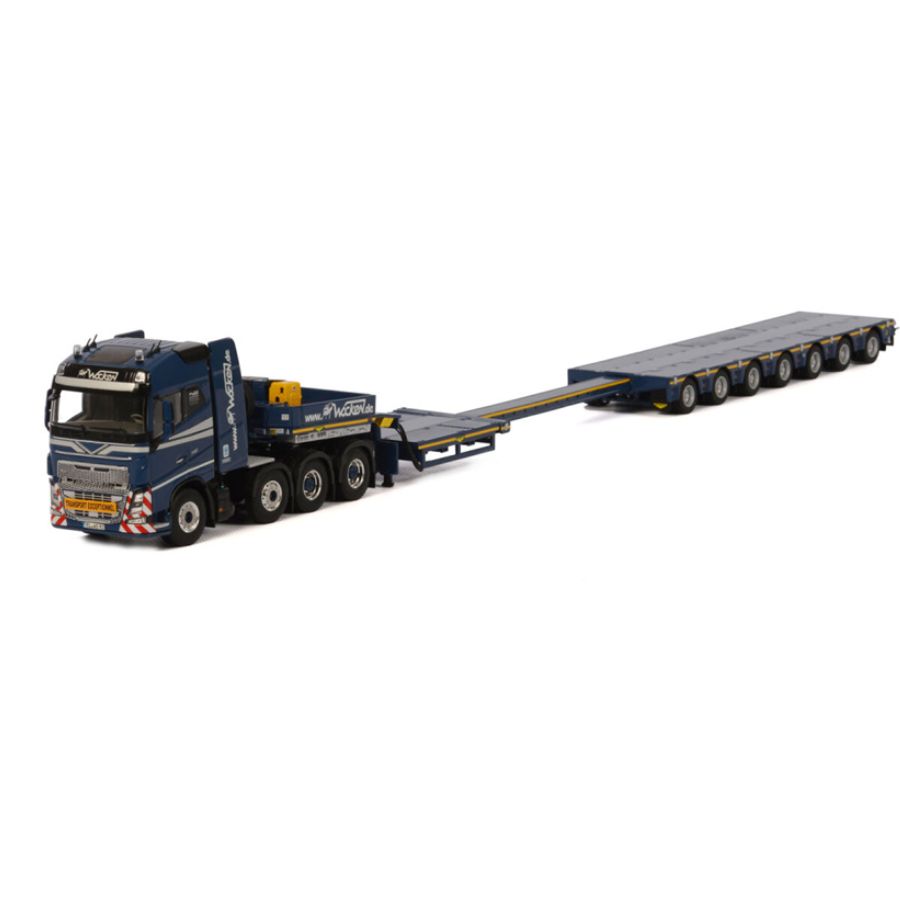 WSI  VOLVO FH 4 GLOBETROTTER 8x4 BROSHUIS SL 100 TONNER 7 AXLE Wocken 1:50 DIECAST Truck Lorry