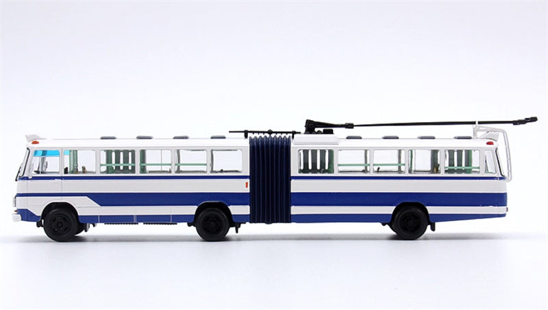 AUTO-GLIMPSE Shanghai Bus SK561GF articulated trolley dark blue 1:64 Bus Pre-built Model view3