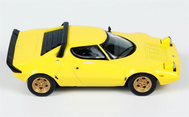 MINIGT Lancia Stratos HF Stradale Giallo FLY Standing lamp version color box packaging 1:64 Car Pre-built Model view9
