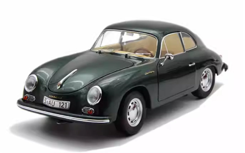 Schuco Porsche 356 A Carrera Coupe Green hardtop Limited Edition 1000PCS ONLY 1:18 Car Pre-built Model view1