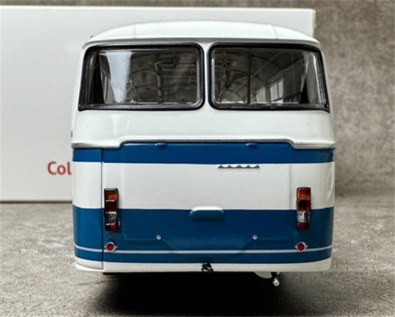DEMPRICE Russian 695 Bus white - blue 1:43 Bus Pre-built Model view5