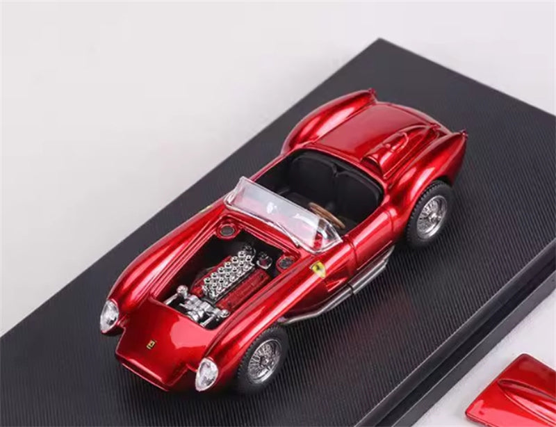 GFCC 1957 Ferrari 250 Testa Rossa Racing Metallic Red LHD 1:64 car Pre-built Model view5