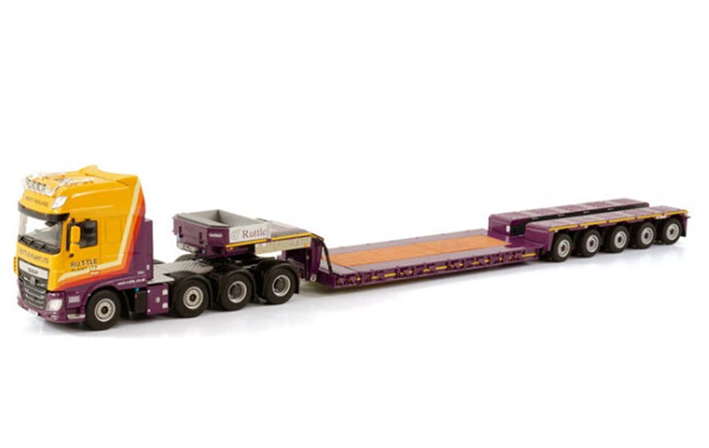 WSI DAF XF SUPER SPACE CAB 8X4 NOOTEBOOM EPX LOW LOADER 5 - AXLE RUTTLE PLANT LTD 1:50 Truck Pre-built Model