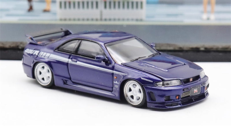 Focal Horizon Nissan Skyline GT-R R33 Nismo 400R Deep Blue Limited Edition 999PCS ONLY 1:64 Car Pre-built Model view4