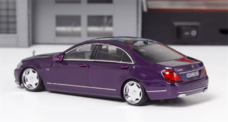 SW Mercedes Benz S600L W221 Purple Limited Edition 399PCS ONLY 1:64 car Pre-built Model view4
