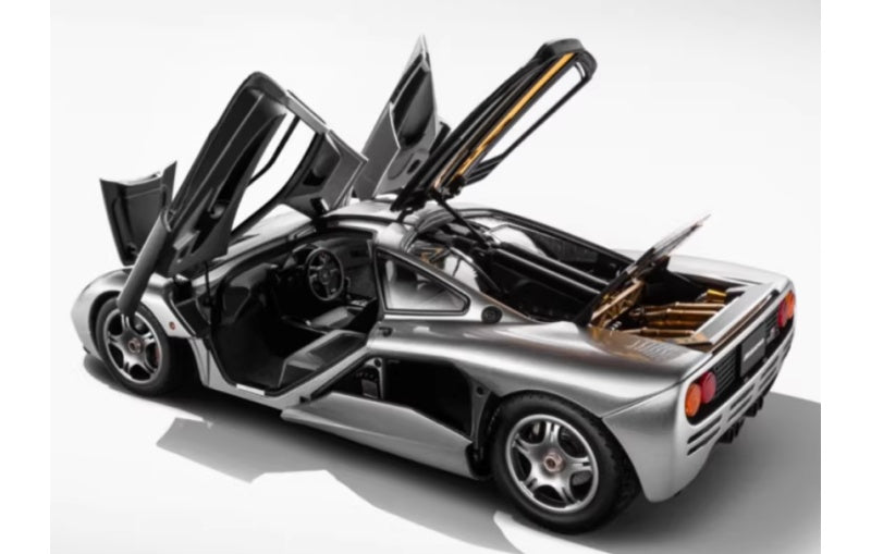 1:18 McLaren F1 XP5 LCD Silver Diecast Model view4