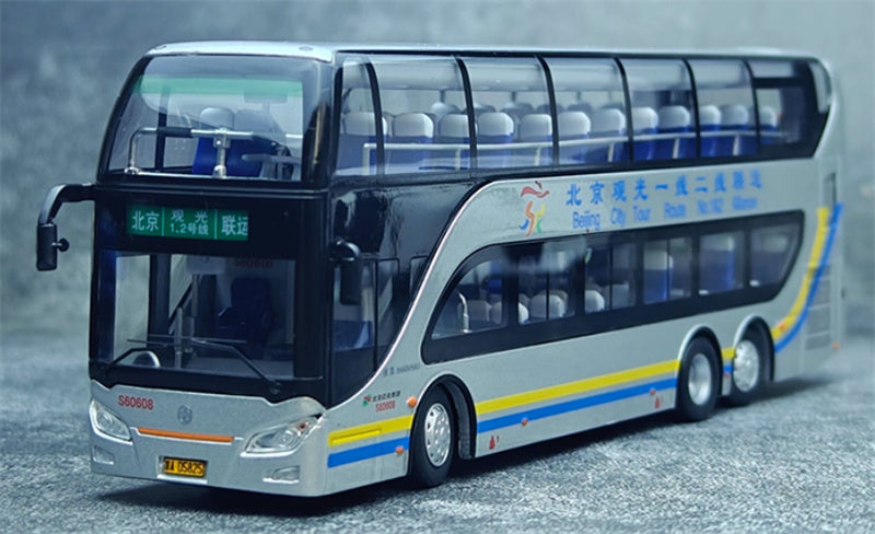 Beijing Public Transport Yaxing Double Layer Beijing City Tour Route No.1&2 Alliance 1:64 Bus Pre-built Model view11