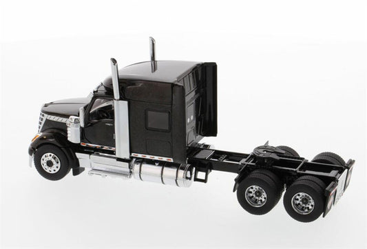 CATERPILLAR  International LoneStar Sleeper American version Black Tandem Prime Mover Tractor Truck 1:50 Truck Pre-built Model