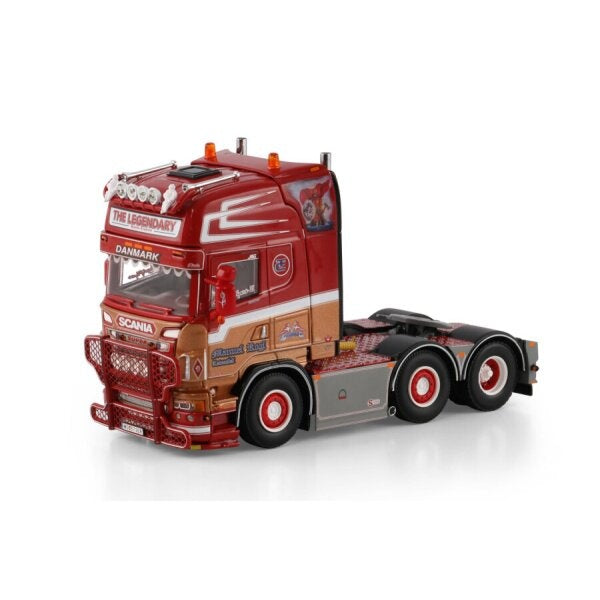 1:50 SCANIA MANUEL ROGL R6 6X2 WSI  Red DIECAST Model