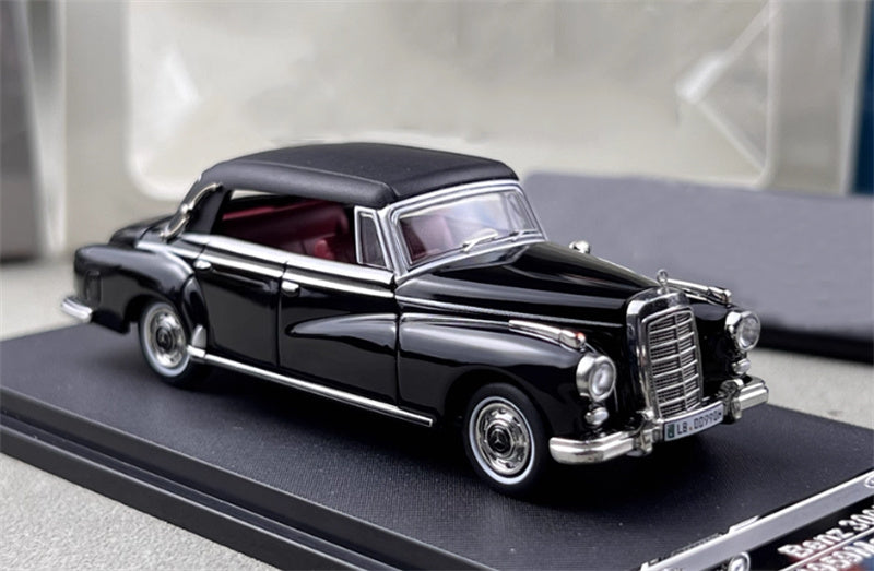 SEEKER Mercedes Benz 300D Adenauer W189 1959 convertible Soft top Black 1:64 Car Pre-built Model view7