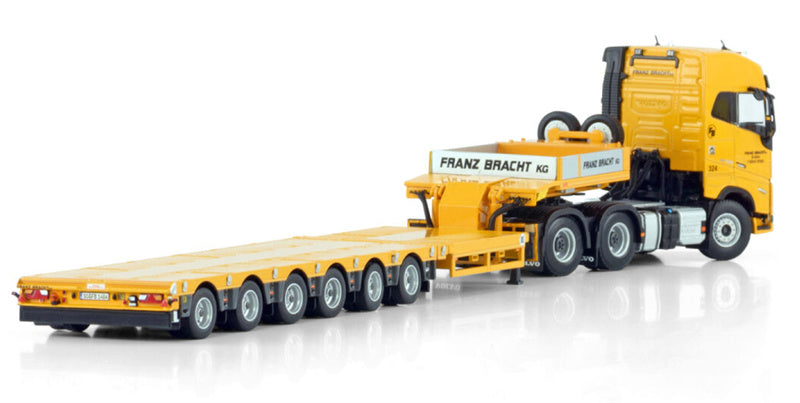 WSI VOLVO FH5 GLOBETROTTER 6X4 SL LOW LOADER - 6 AXLE Franz Bracht KG 1:50 Model