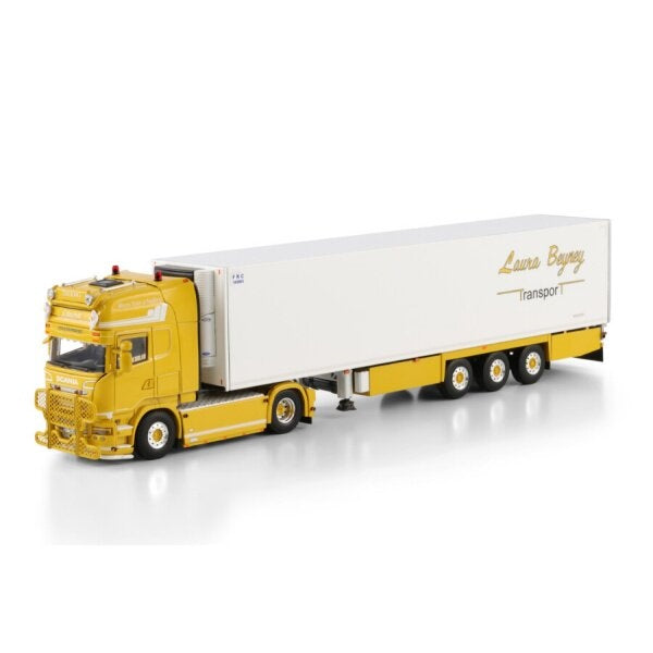 1:50 SCANIA LAURATRANS 4X2 REEFER TRAILER 3 AXLE WSI Diecast Model