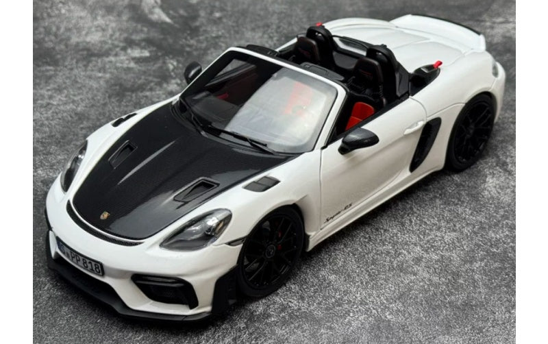1:18 Porsche 718 Spyder RS White NOREV Convertible DIECAST Car Model