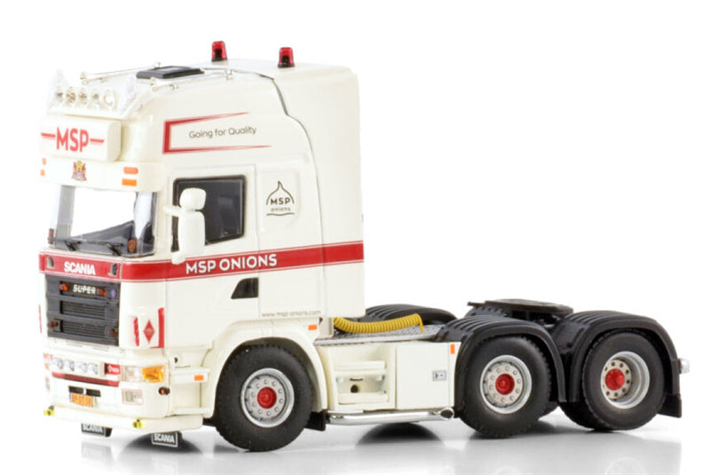 WSI SCANIA 4 SERIES TOPLINE 6X2 TWIN STEER MSP Onions 1:50 Truck Pre-built Model