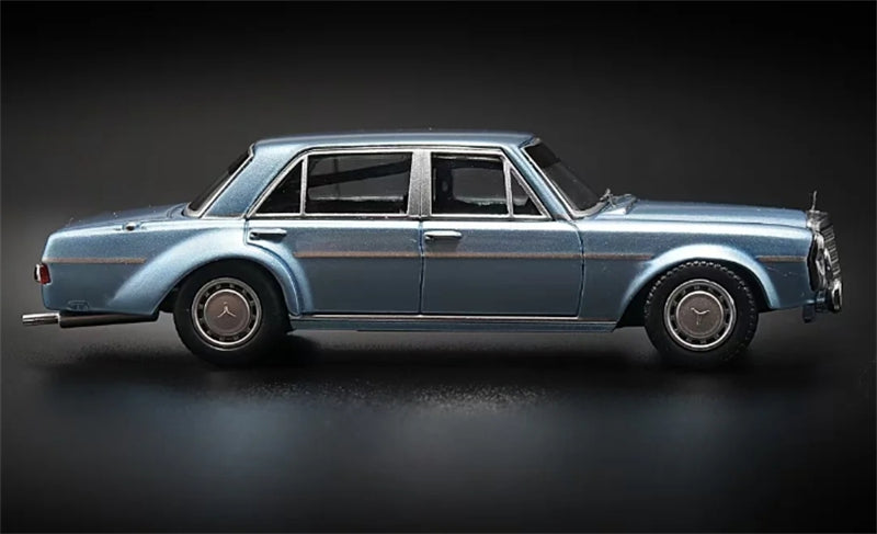 1:64 Mercedes Benz 300SEL W109 AMG Silver Blue BSC DIECAST Limited Edition 399pcs ONLY Model