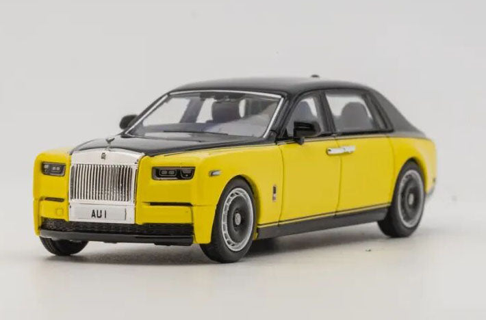 Banana 1:64 Rolls-Royce Phantom EWB Diecast Model HEC Limited Black & Yellow
