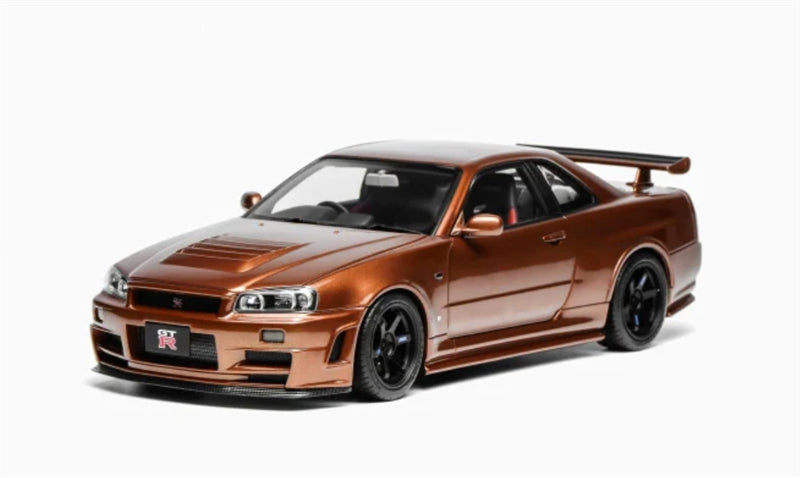 1:18 Nissan Skyline GT-R (R34)  Metallic Bronze MOTORHELIX Limited Edition 799PCS ONLY DIECAST Model