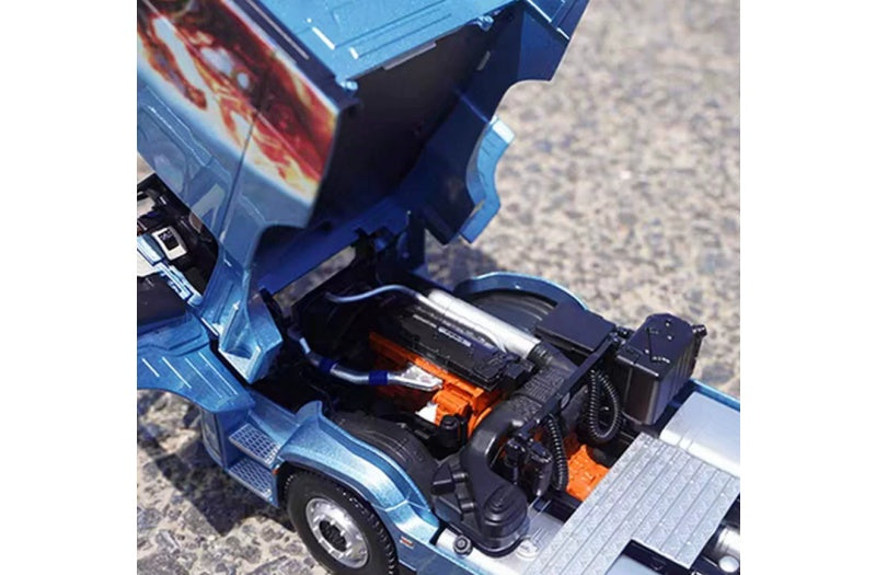 FOTON Auman Galaxy 9 Truck light blue 1:24 Truck Pre-built Airliner Model Display view7