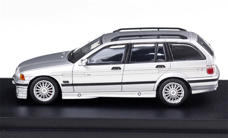 Mortal Third Generation BMW 3 Series E36 Alpina B8 Four-Door Wagon metallic silver Limited Edition 699PCS ONLY 1:64 Car Pre-built Model view3