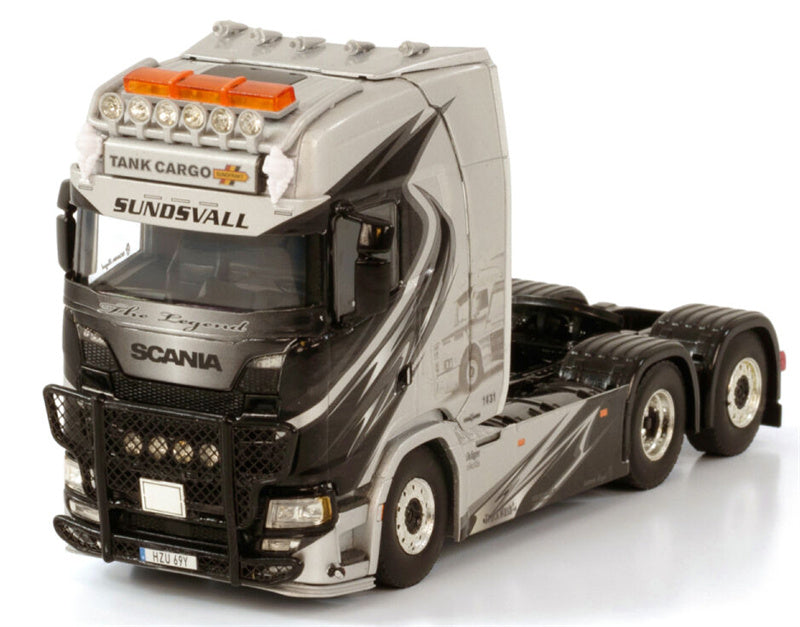 WSI  SCANIA S HIGHLINE CS20H 6X2 TAG AXLE Tank Cargo SUNDSVALL 1:50 Truck Pre-built Model