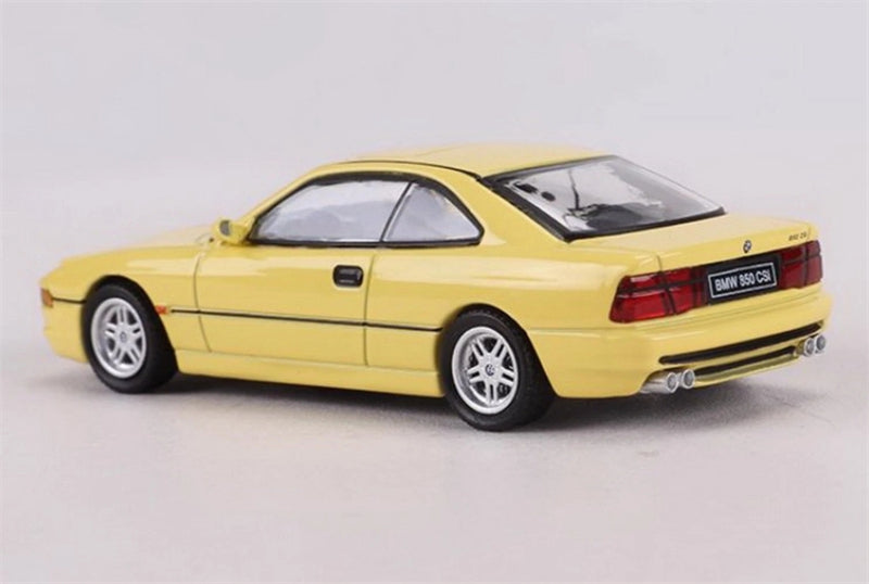 Shadow pro BMW 850 CSI Yellow Filp-Up Light Version 1:64 car Pre-built Model view5