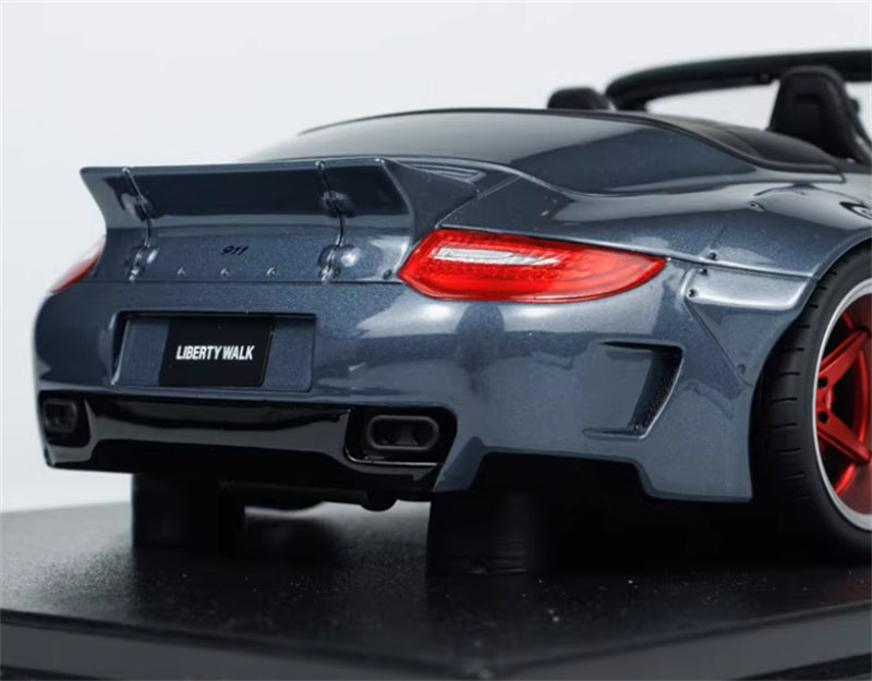 1:18 PORSCHE LB-WORKS 997 2016 Grey - Black Cover  GT SPIRIT Limited Edition Resin Car Model