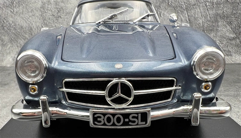 MINICHAMPS Mercedes Benz 300 SL Coupe 1955 Light blue Metallic 1:18 Car Pre-built Model view5