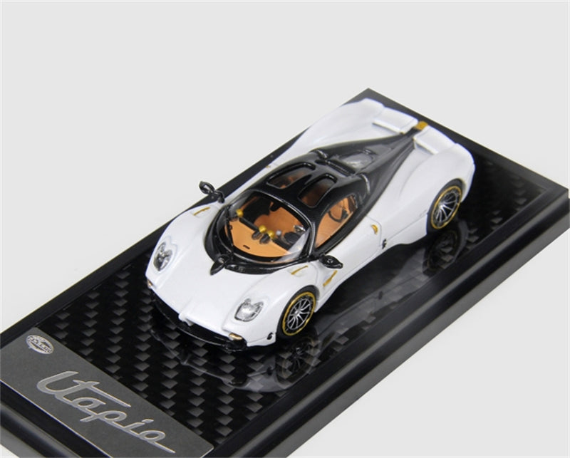 LCD-MODELS Pagani Utopia Super Cars Coupe white 1:64 car Pre-built Model view1