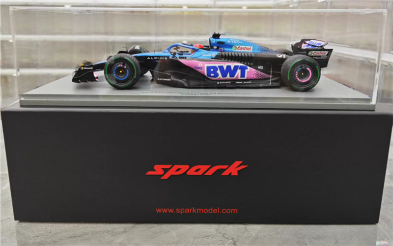 1:18 Alpine BWT A523 2023 Spark Monaco GP Resin Car Model view8