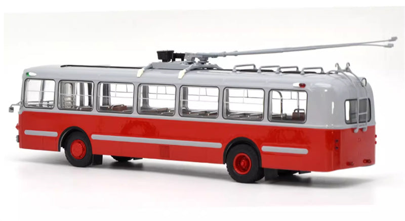 Demprice Russian ZIU-5 trolley bus red 1:43 Bus Pre-built Model view4