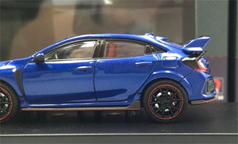 LCD-MODELS Honda Civic Type-R FK8 Blue 1:64 car Pre-built Model view7