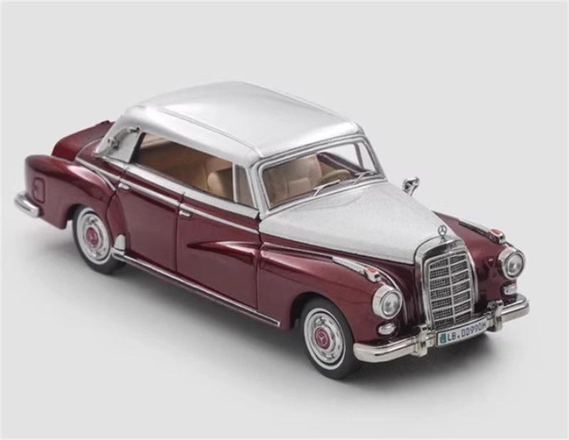 Mortal Mercedes Benz TYP 300D Cabriolet W189 Limited Edition 499PCS ONLY Red silver dual color 1:64 Car Pre-built Model view5