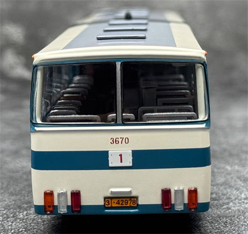 Beijing Public Transport Jinghua BK670 Yellow River Grand Passage 1 Road articulated bus lake blue 1:64 Bus Pre-built Model view8