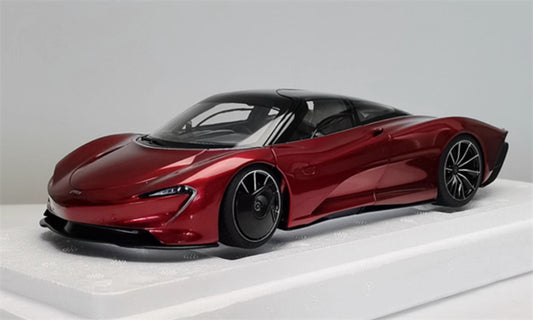 AUTOART McLaren Speedtail supercar burgundy 1:18 Car Pre-built Model view1