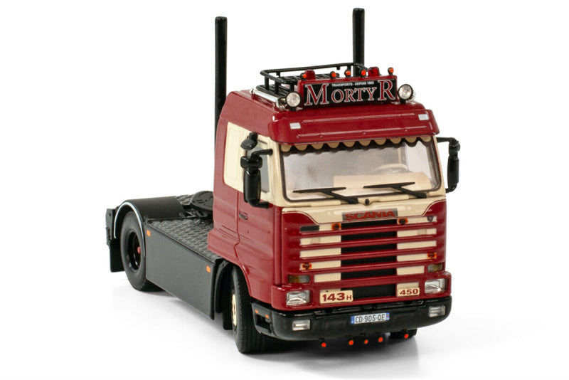 WSI SCANIA 3 SERIES STREAMLINE 4X2 TRANSPORTS MORTYR 1:50 Truck Pre-built Model