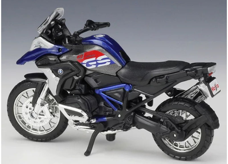 1:18 BMW R 1200 GS 2017 Metal Grey/Blue  Maisto  Diecast Motorcycle Model