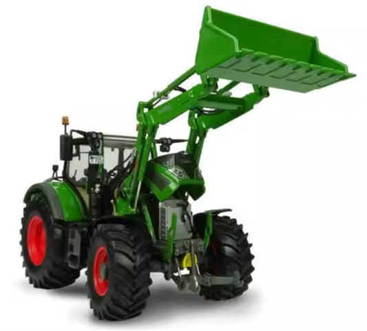 Universal Hobbies Fendt 722 Vario Agricultural Tractor With 5 X 90 CargoProfi Frontloader 1:32 Truck Pre-built Model