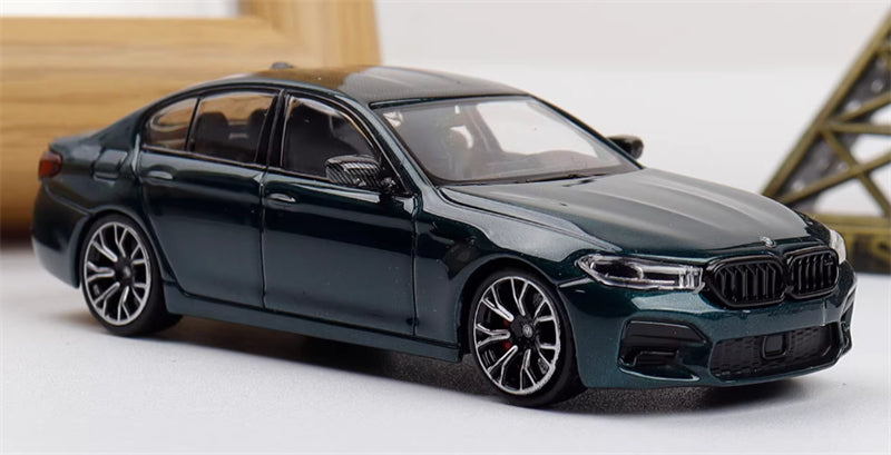 1:64 BMW M5 F90 Isle of Man green MJ Model Limited Edition 999PCS ONLY DIECAST Civil Car Model