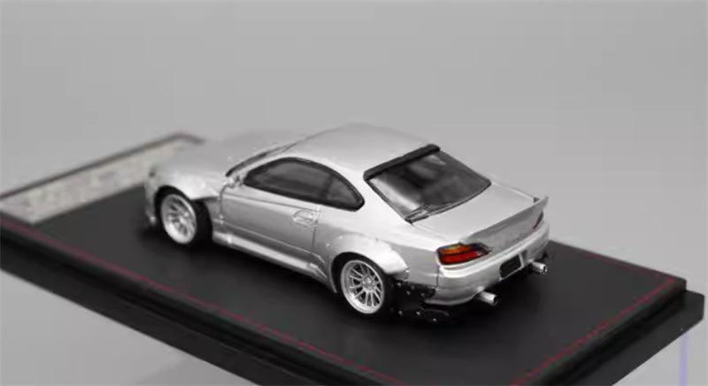 SW Nissan Slivia S15 Rocket Bunny Silver Limited Edition 299PCS ONLY 1:64 car Pre-built Model view8