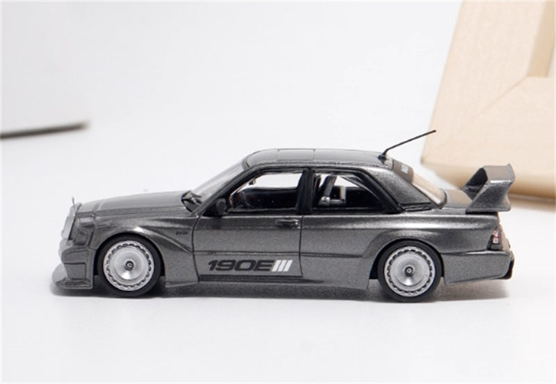 1:64 Mercedes Benz 190E EVO III W201 Gunmetal Grey BSC DIECAST Model