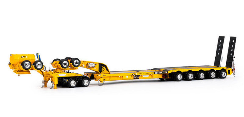 Drake Big Hill Crane 5x8 SWINGWING DROP DECK+2X8 DOLLY 1/50 Truck Pre-built Model