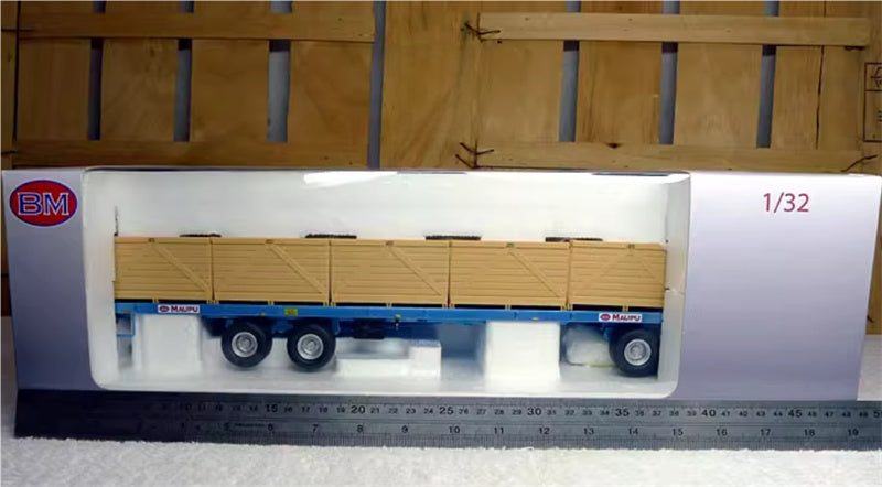REPLICAGRI MAUPU PLATEAU agricultural large blue trailer 1:32 Truck Pre-built Model