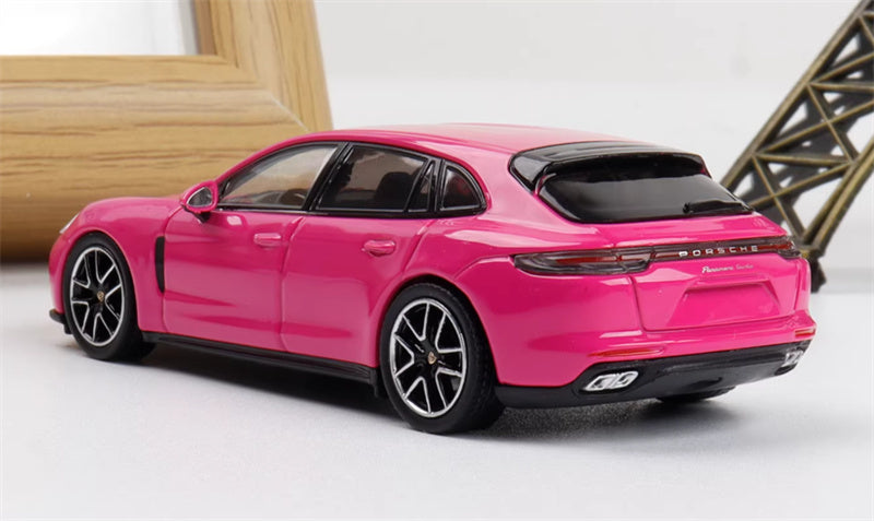 Furuya Porsche Panamera Rose Red Hunting Edition 1:64 car Pre-built Model view4