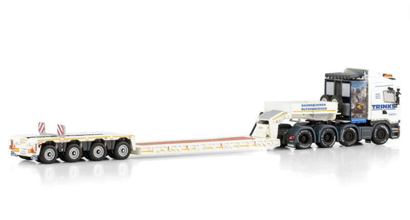 WSI  SCANIA R6 8X4 STREAMLINE HIGHLINE EURO LOW LOADER PENDEL X - 4 AXLE Trinks 1:50 DIECAST Truck Lorry