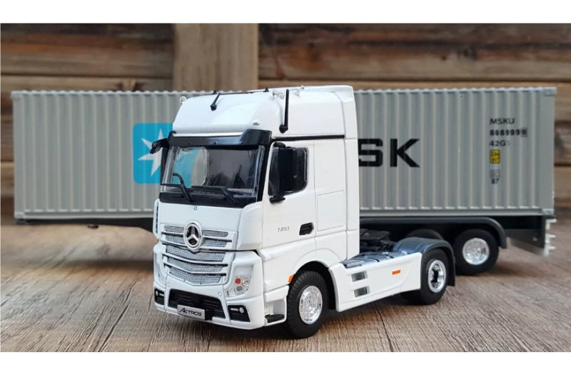Mercedes ACTROS Shipping Container Truck Maersk Coatings 1:50 Truck Pre-built Airliner Model Display view10
