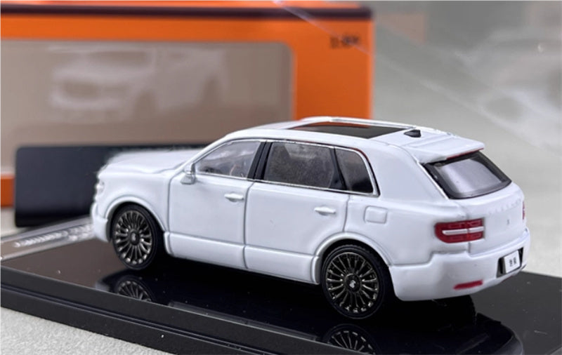 GCD Toyota Century 3rd Generation G70 SUV white left hand drive 1:64 Car Pre-built Model view2